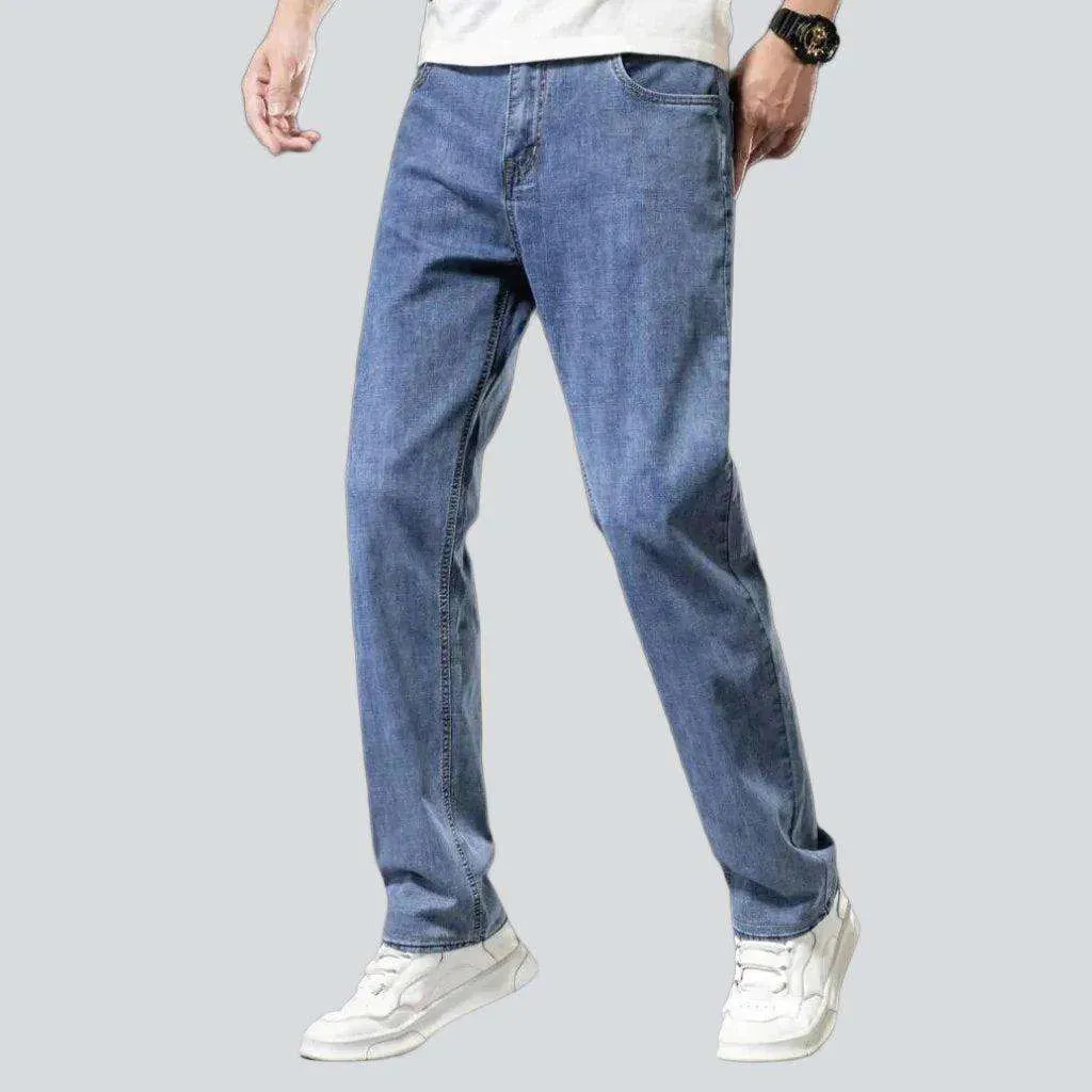 Thin stretchy casual men's jeans