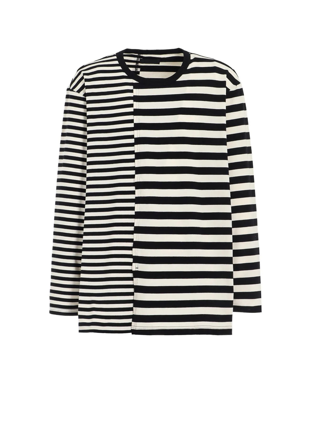 THIN STRIPE   THICK STRIPE SHIFTING LONG SLEEVE T-SHIRT