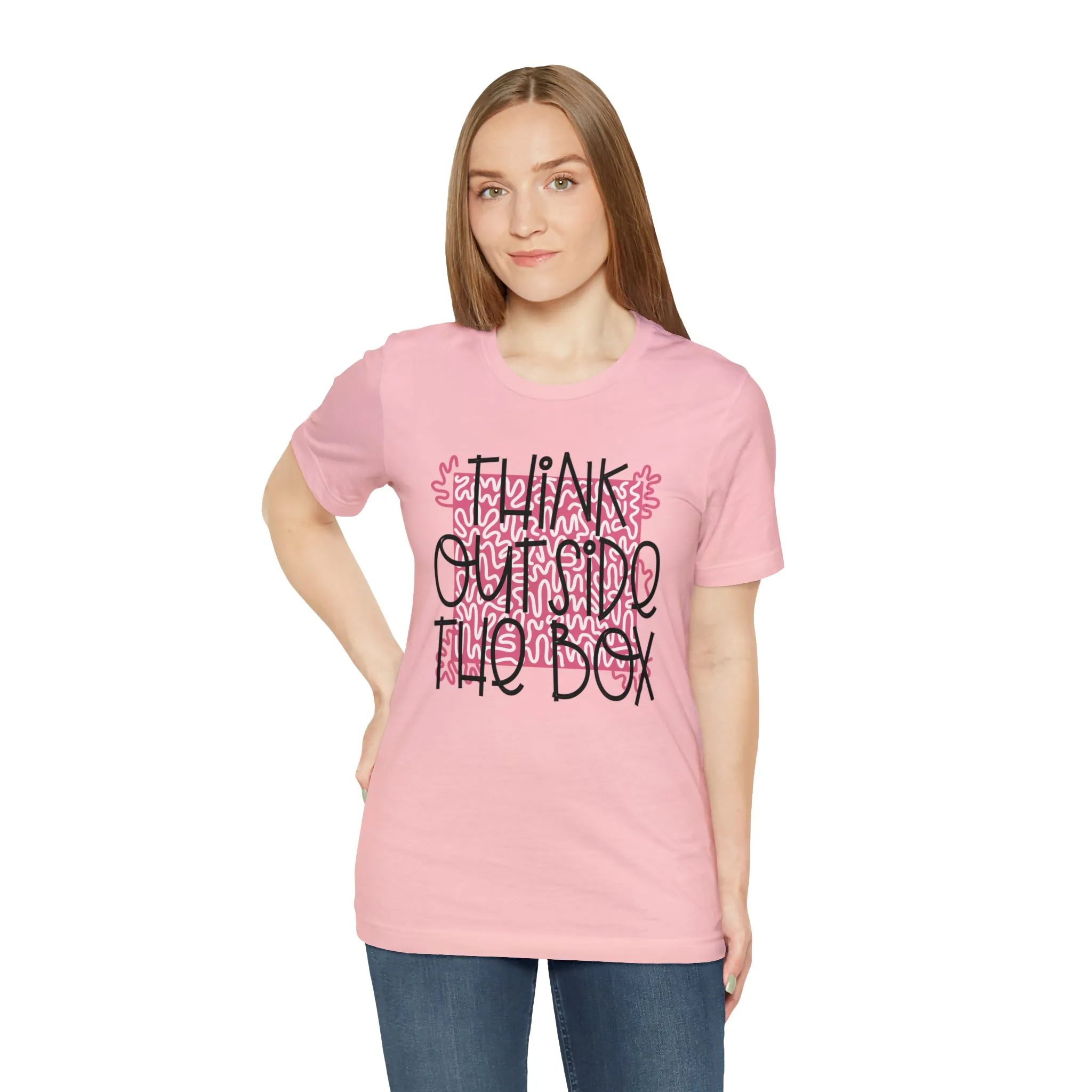 Think outside the box Unisex Jersey Short Sleeve Tee