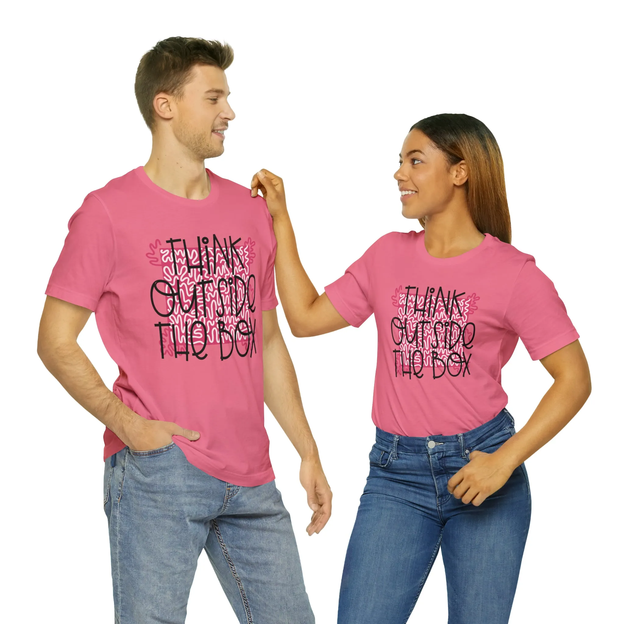 Think outside the box Unisex Jersey Short Sleeve Tee