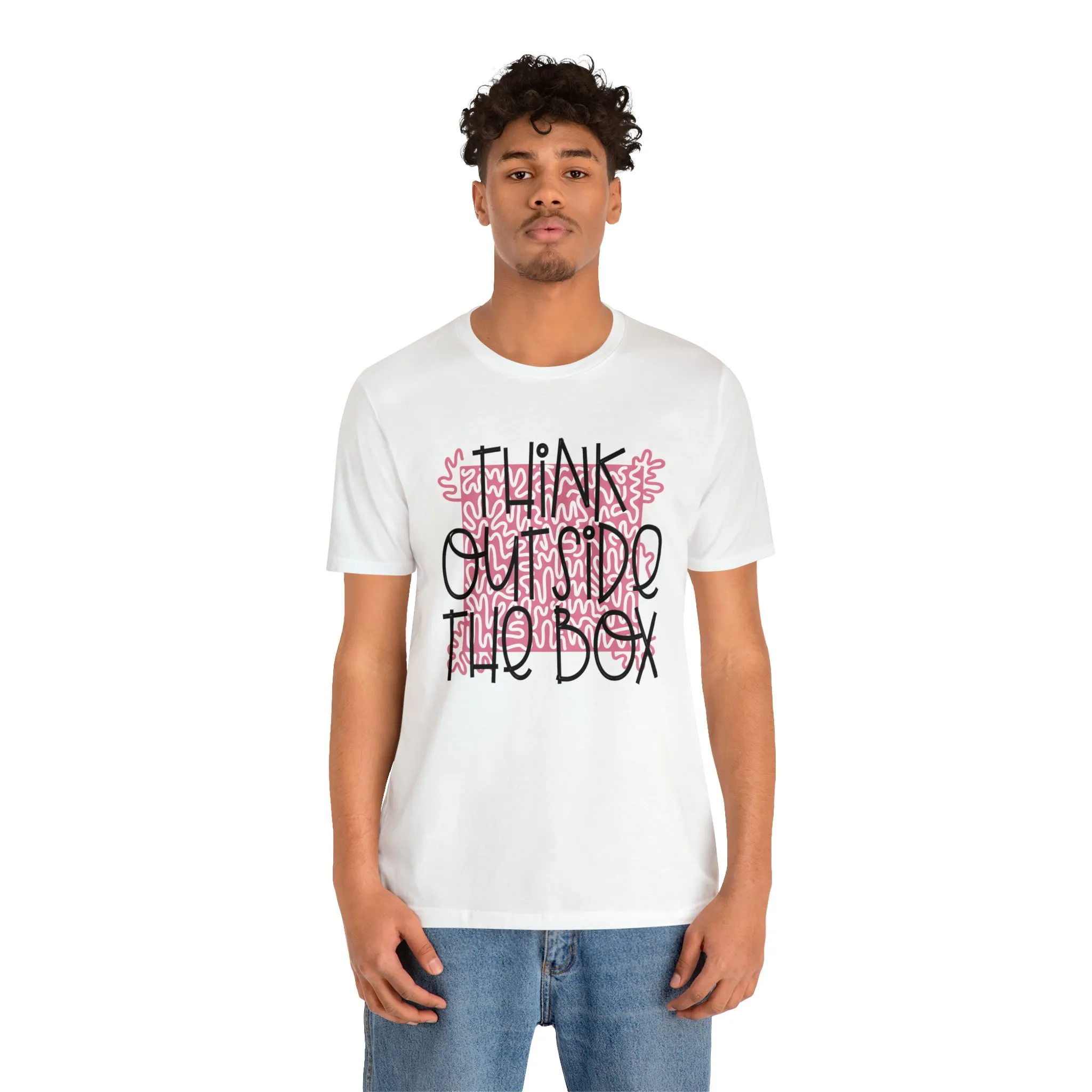 Think outside the box Unisex Jersey Short Sleeve Tee