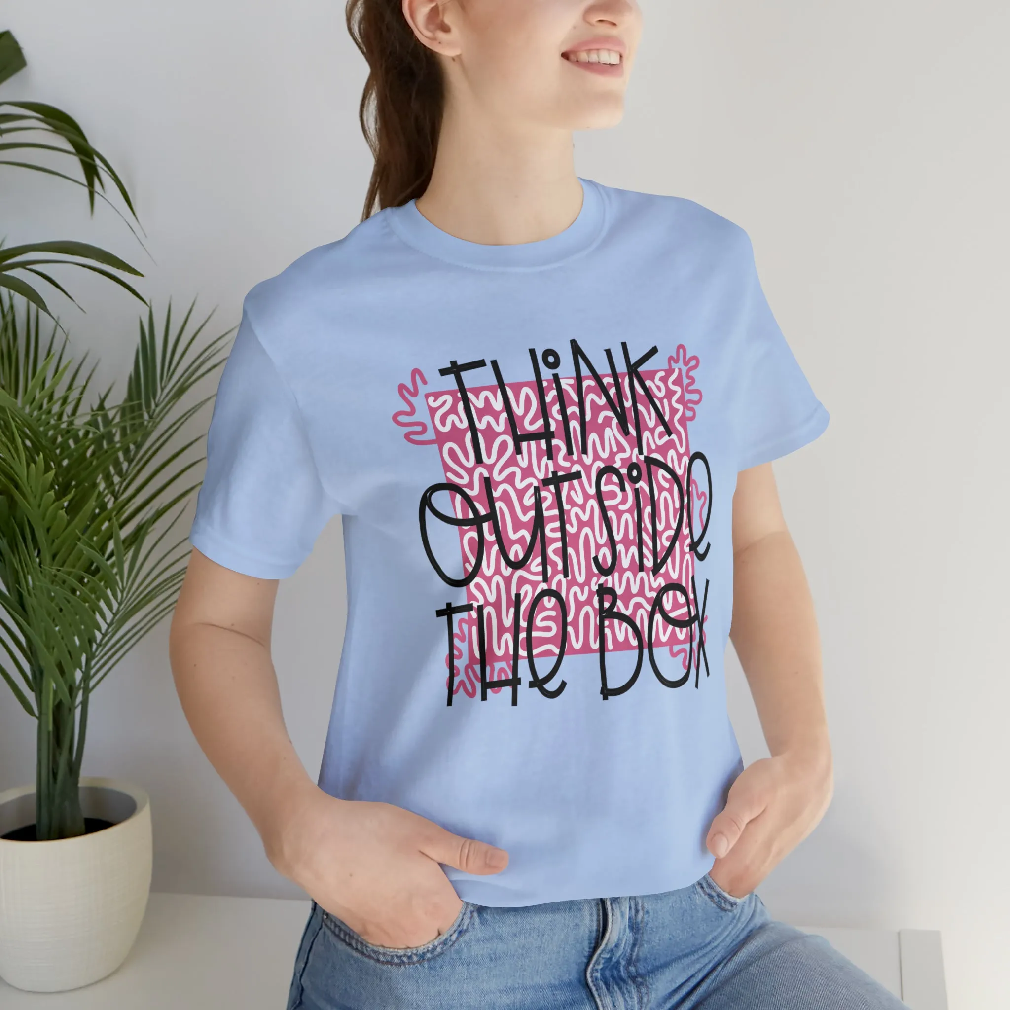 Think outside the box Unisex Jersey Short Sleeve Tee