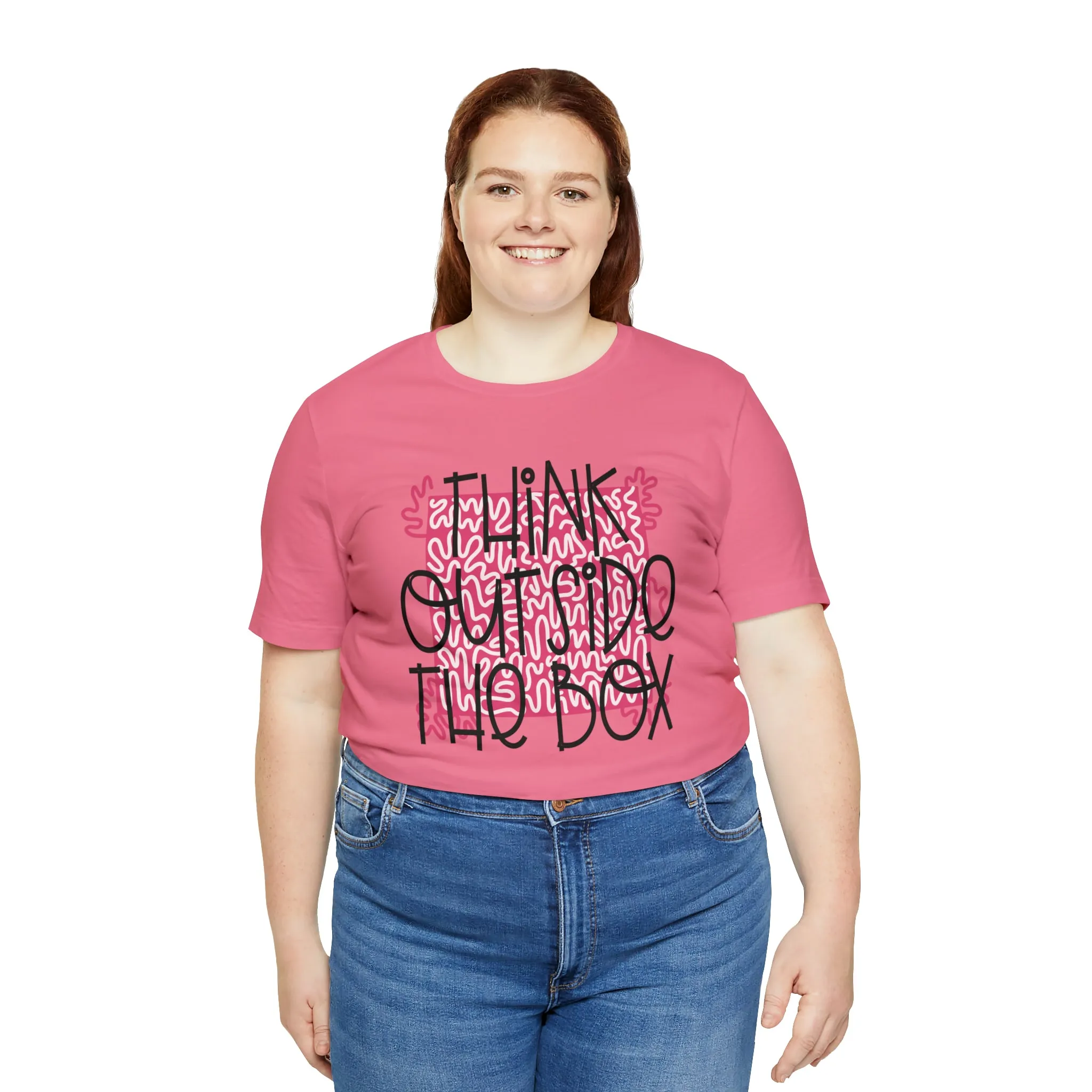 Think outside the box Unisex Jersey Short Sleeve Tee