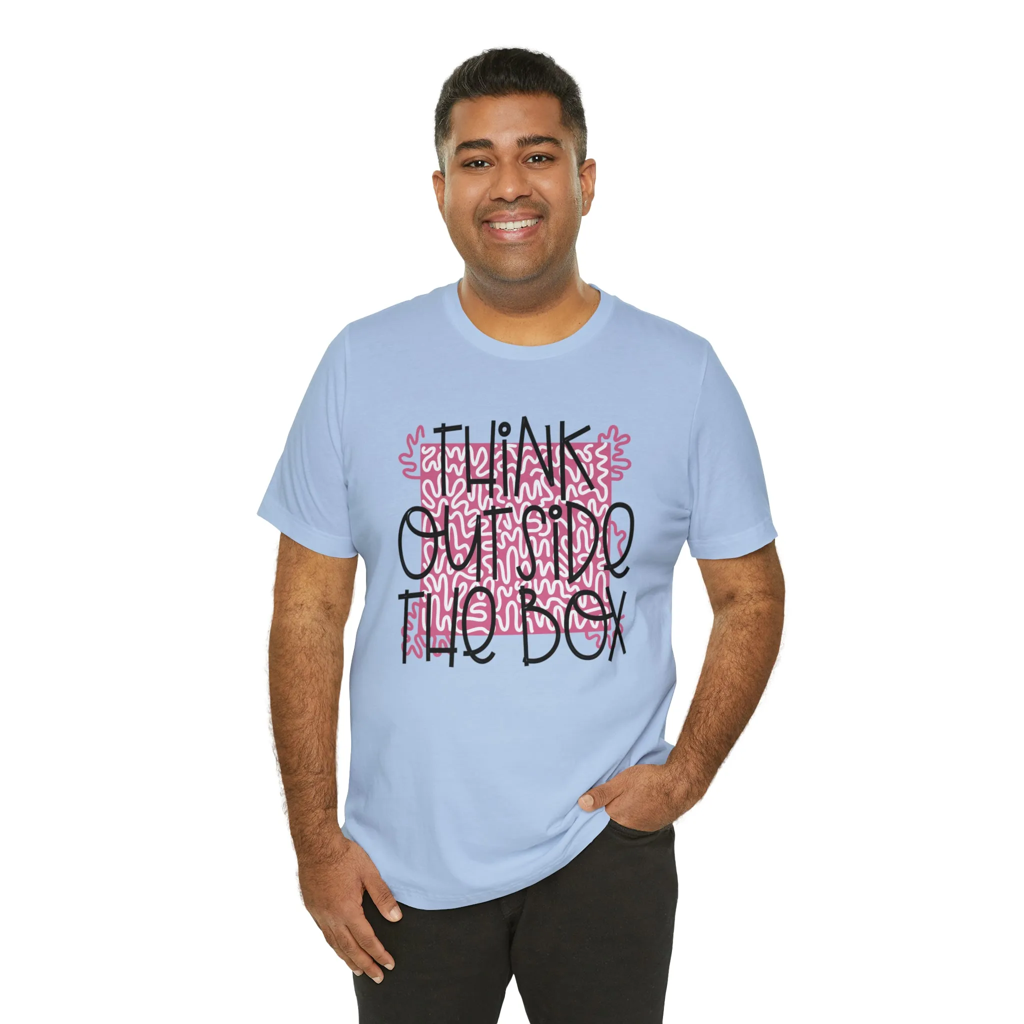 Think outside the box Unisex Jersey Short Sleeve Tee