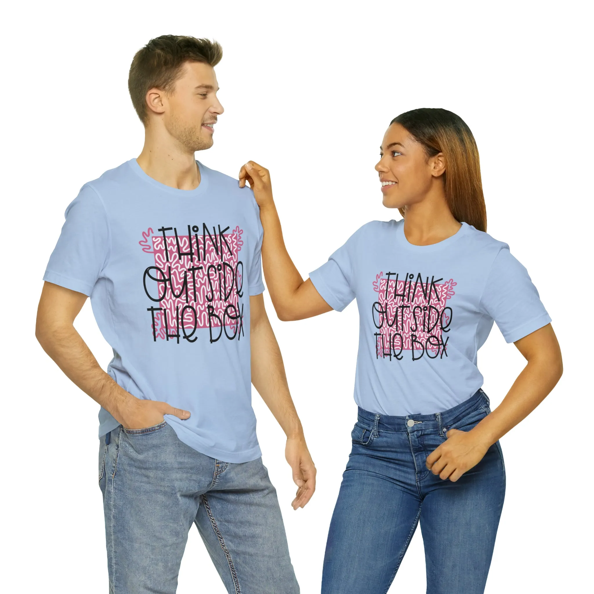 Think outside the box Unisex Jersey Short Sleeve Tee