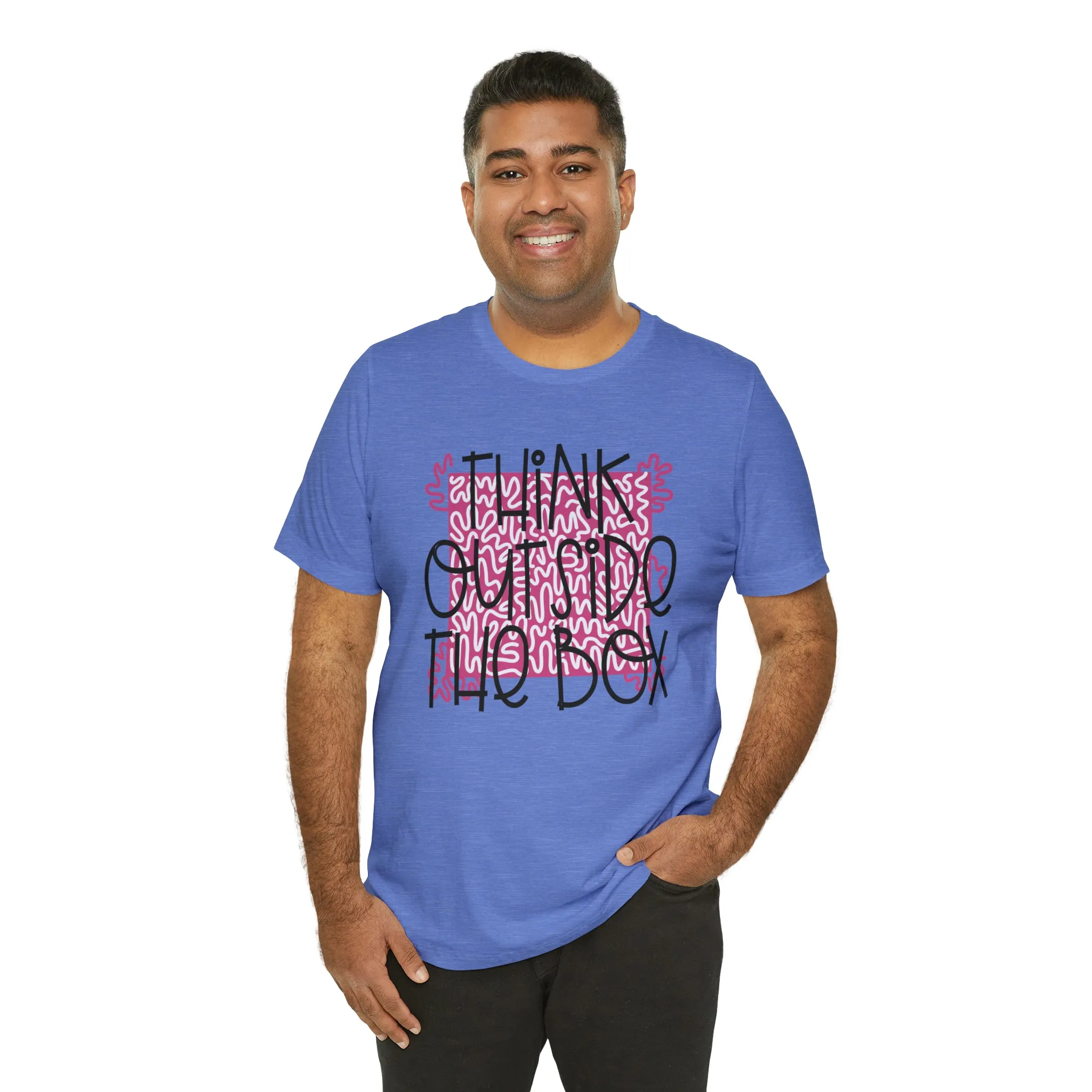 Think outside the box Unisex Jersey Short Sleeve Tee