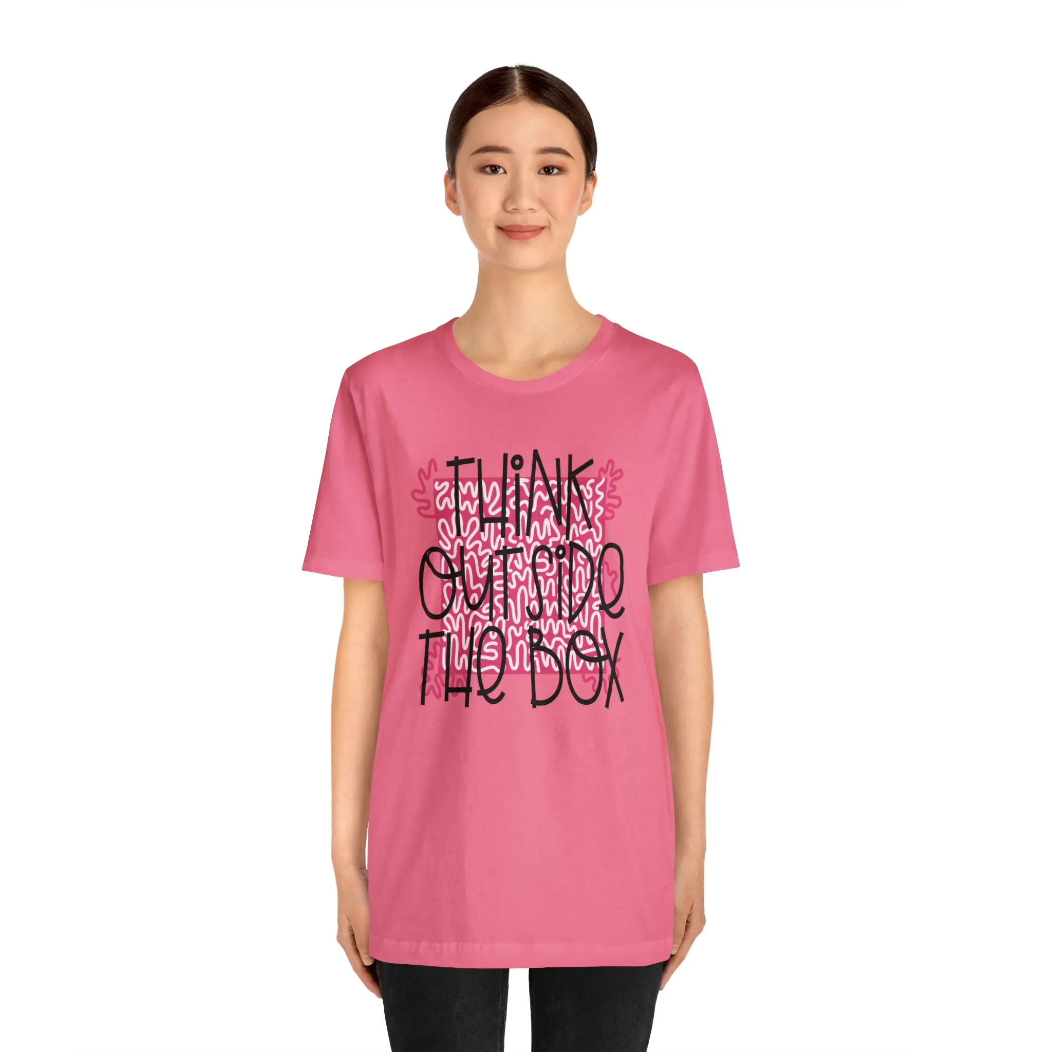 Think outside the box Unisex Jersey Short Sleeve Tee