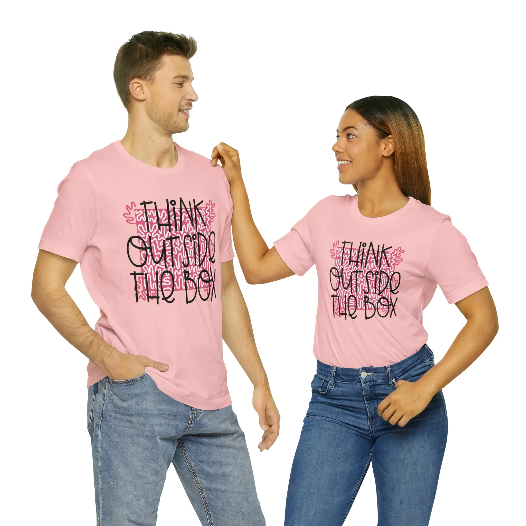 Think outside the box Unisex Jersey Short Sleeve Tee