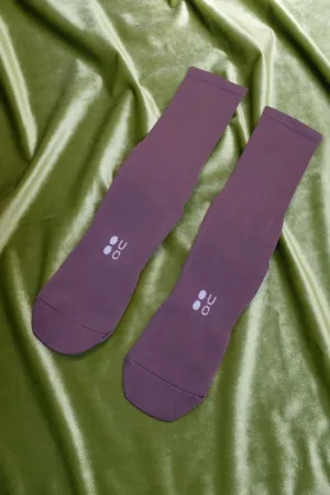 Thistle Purple Mono Summer Cycling Socks