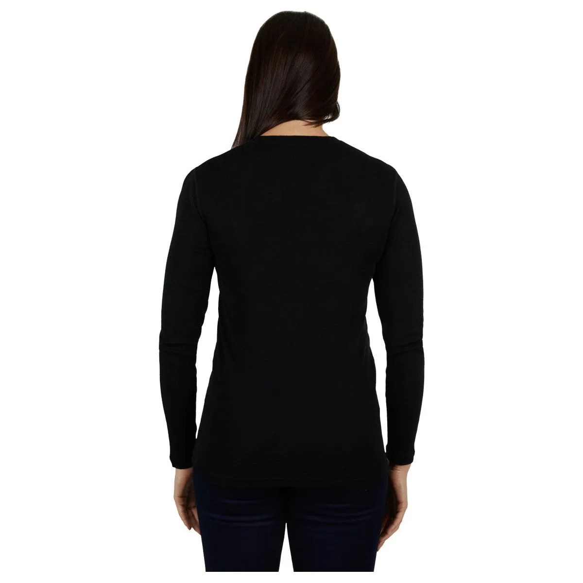 Thomas Cook Women's Merino Layering Long Sleeve Tee Black