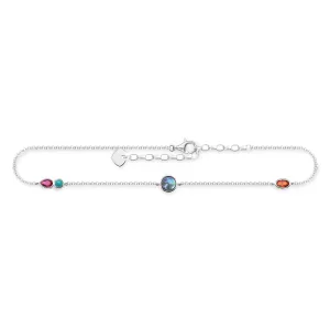 Thomas Sabo Anklet "Colourful Stones"