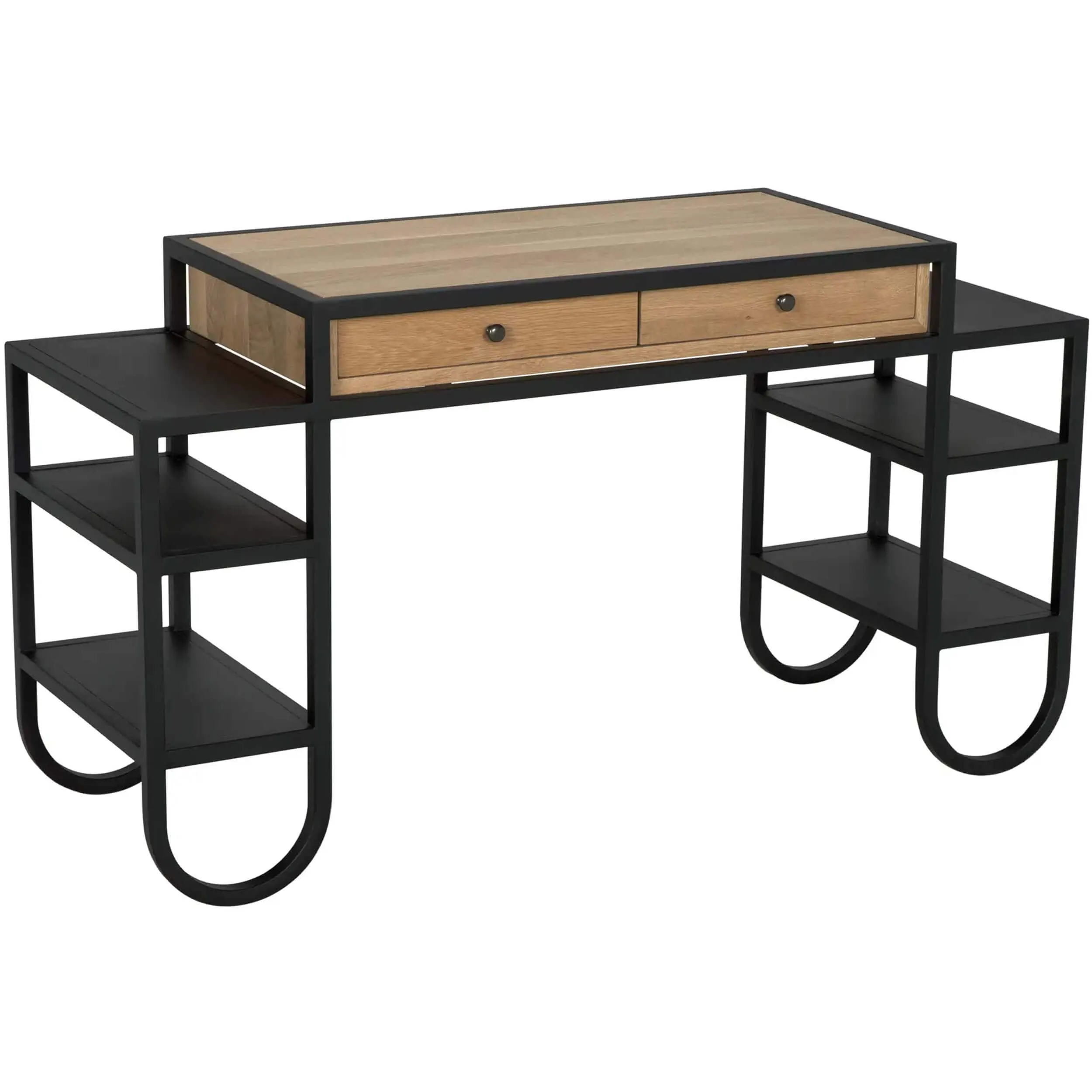 Thomson Desk, Natural/Matte Black