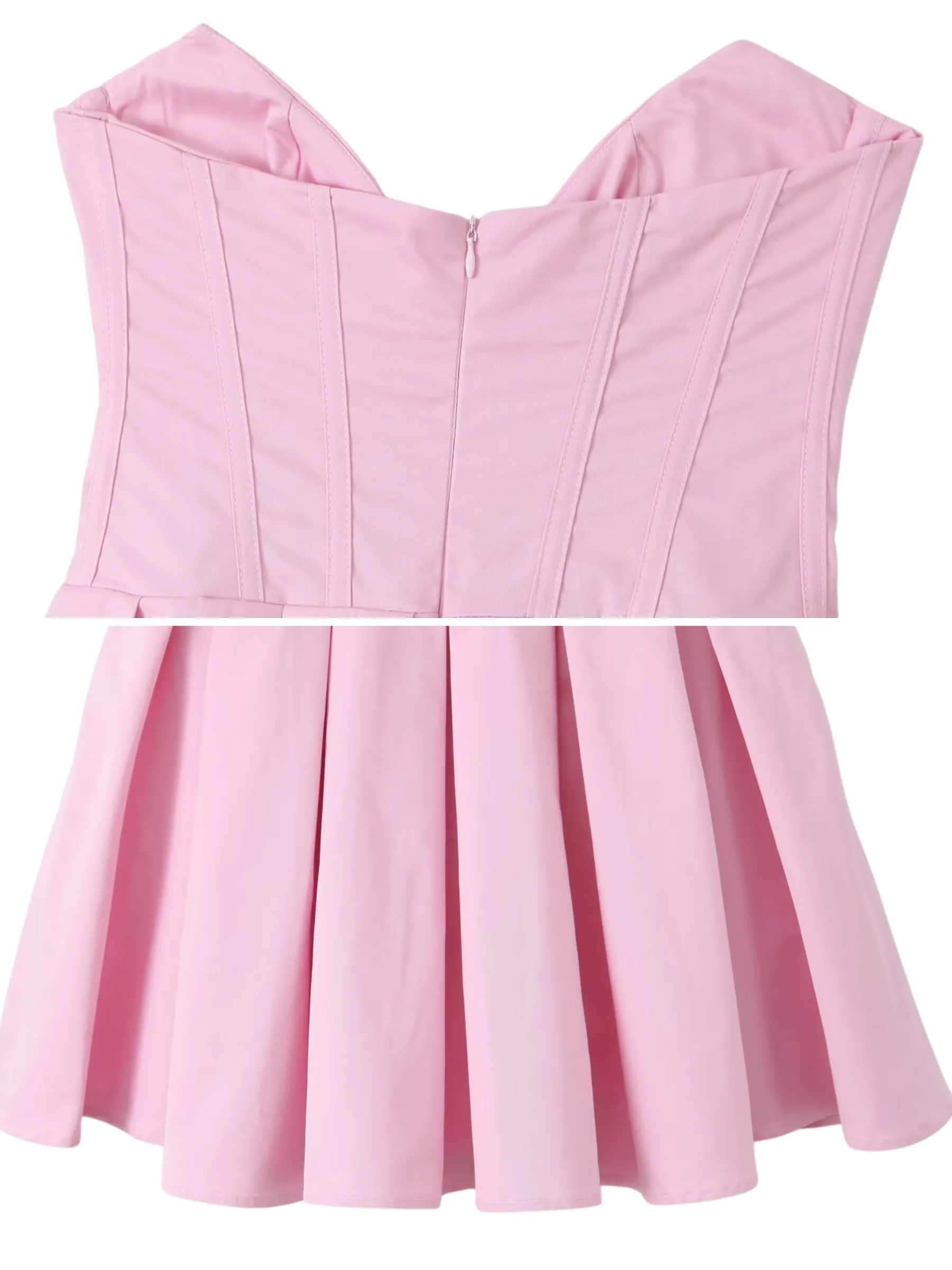 Thora Corset Pleated Dress