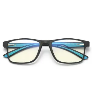 Thoth - (Age 13-18)Teens Blue Light Blocking Computer Reading Gaming Glasses - Matte Black/Blue