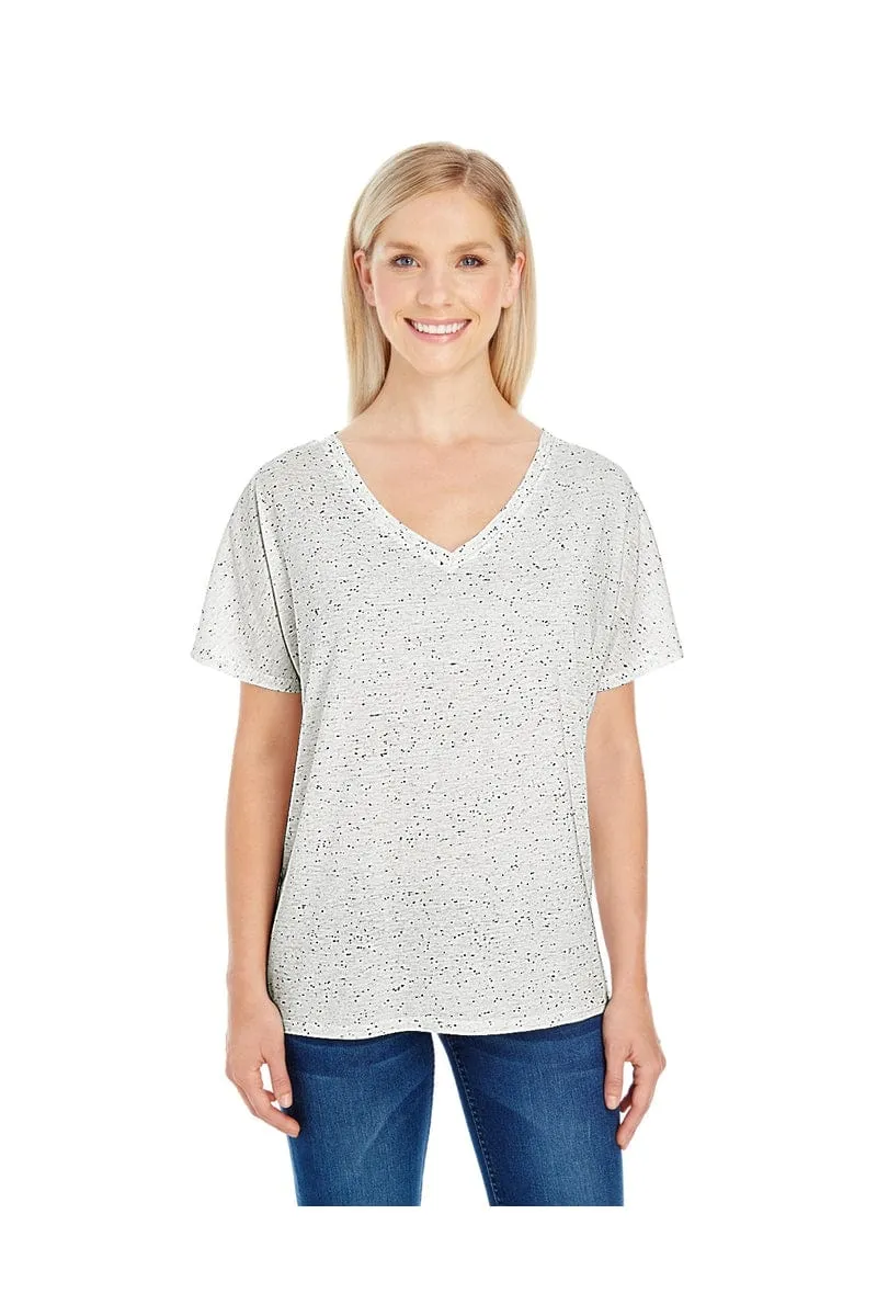 Threadfast Apparel 203FV: Ladies' Triblend Fleck Short-Sleeve V-Neck T-Shirt