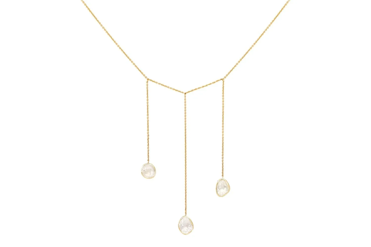 Three Drop Diamond Necklace