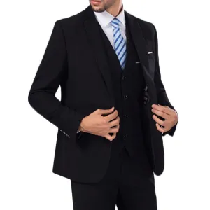 Three Pieces Casual Slim Blazers for Men Gentleman Wedding Formal