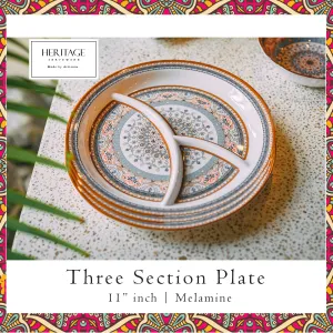 Three Section Plate (Pack of 3)