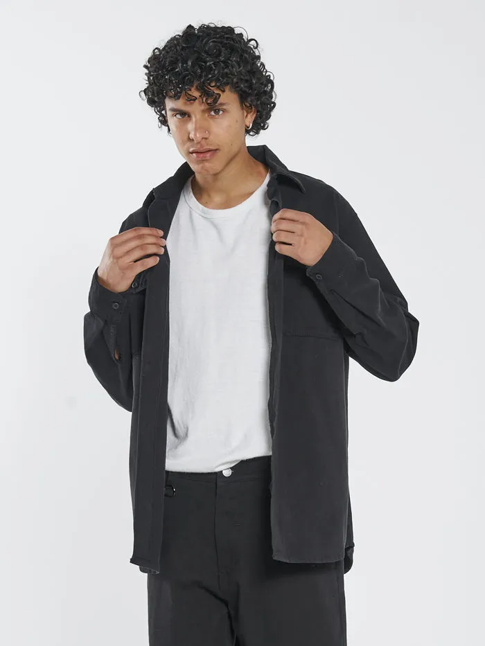 Thrills Union Work Shirt - Black