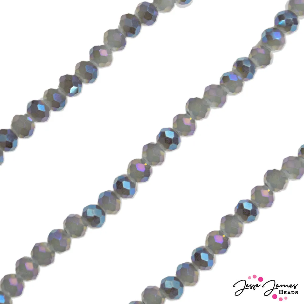 Thunder Polish Glass Strand 4x3mm in Ocean at Dawn