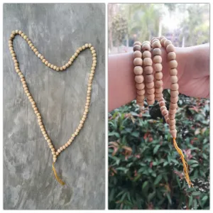 Tibetan Natural Wooden Prayer Beads Mala