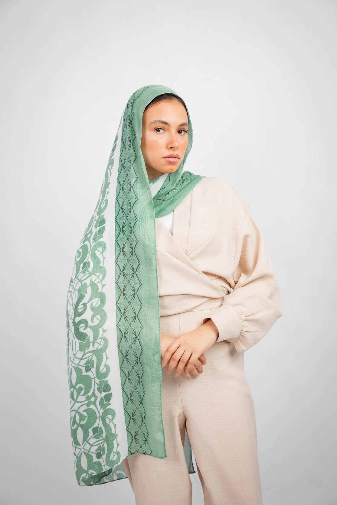 Tidal Modal Hijab - seafoam Green