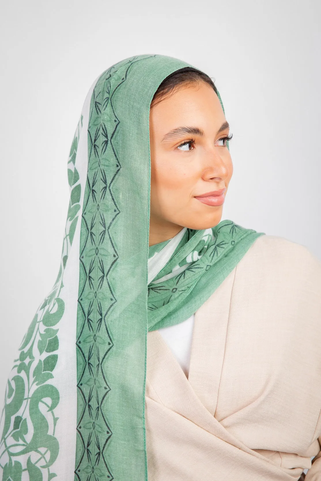 Tidal Modal Hijab - seafoam Green