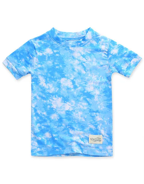 Tie Dye Blue Bamboo Short Sleeve Pajamas