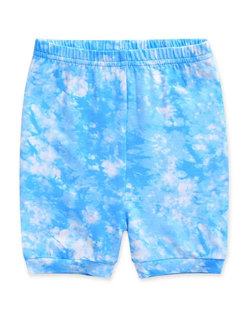 Tie Dye Blue Bamboo Short Sleeve Pajamas