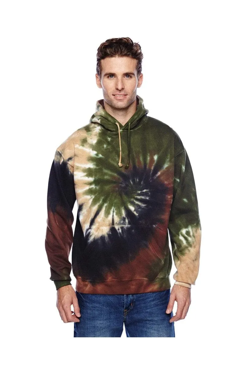 Tie-Dye CD877: Adult 8.5 oz. Tie-Dyed Pullover Hood, Basic Colors