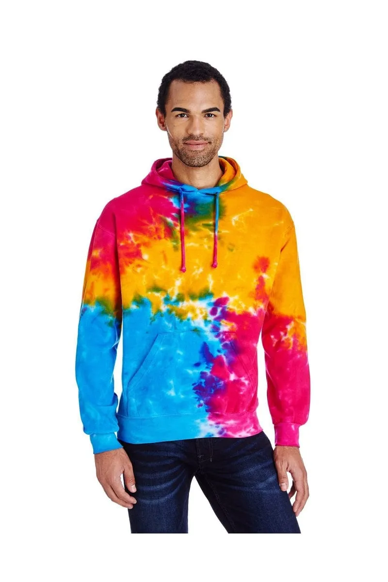 Tie-Dye CD877: Adult 8.5 oz. Tie-Dyed Pullover Hood, Basic Colors