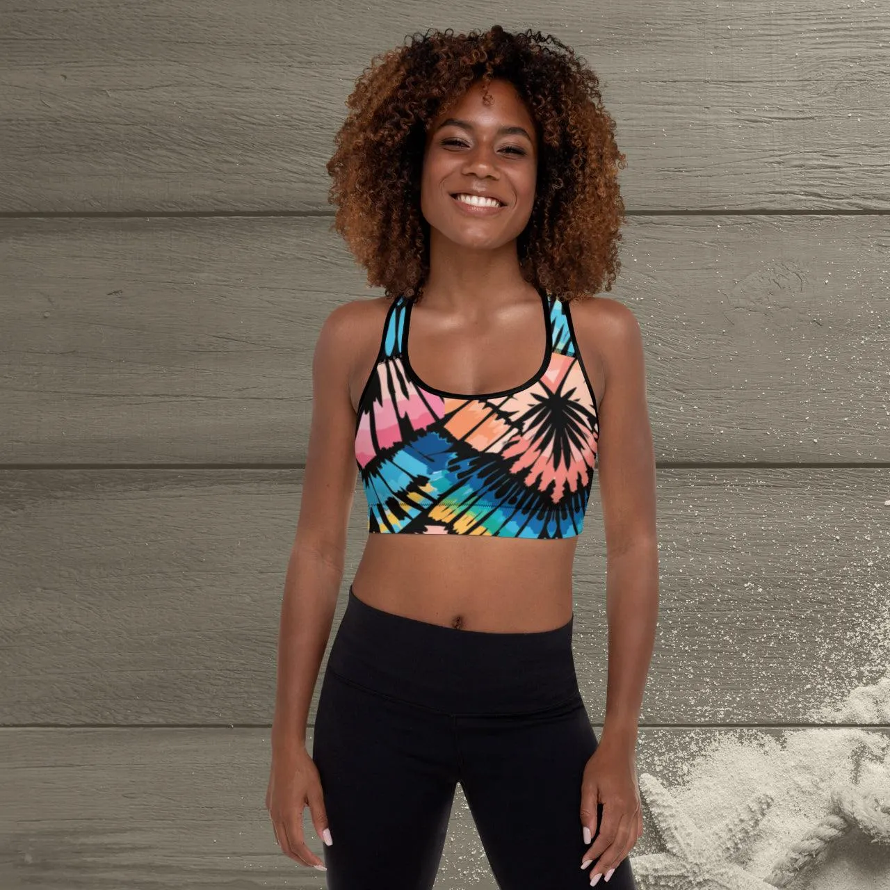 Tie-dye Padded Sports Bra Peachy Saltwater