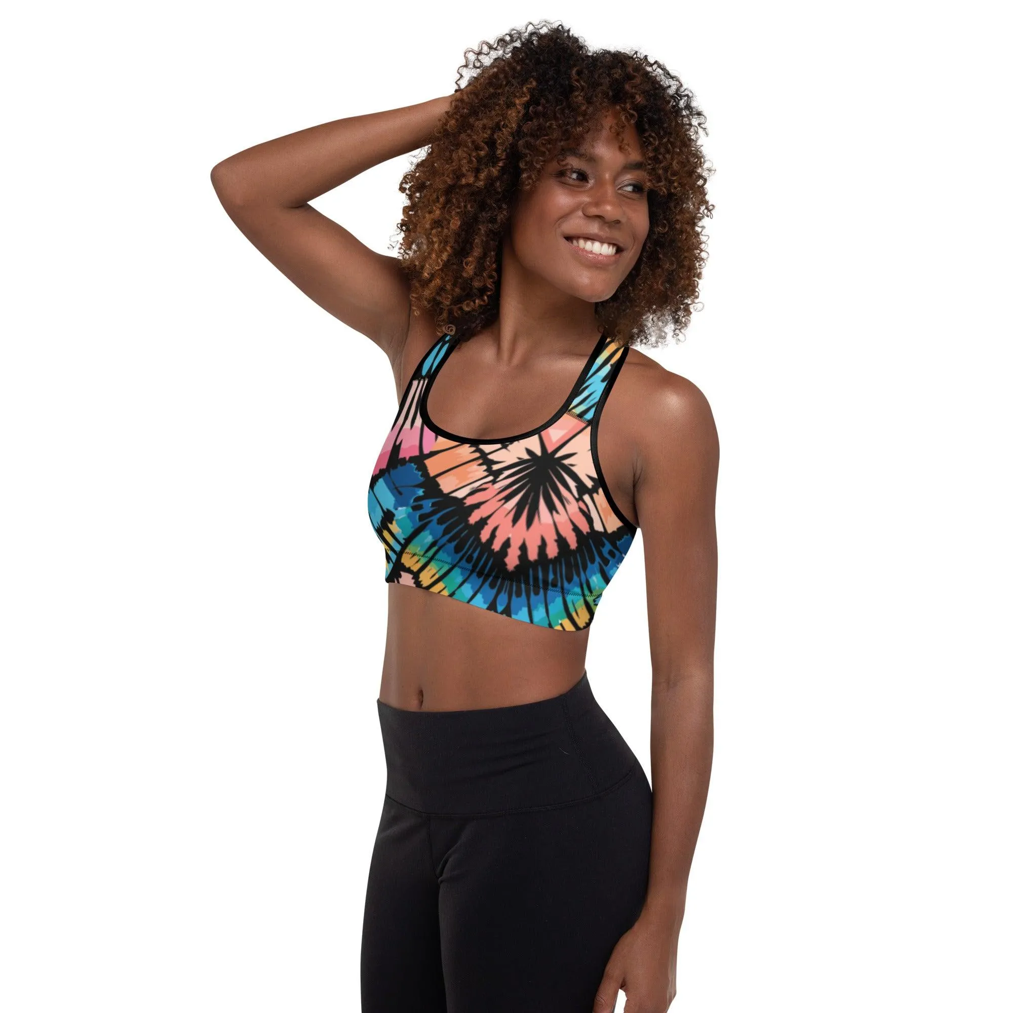 Tie-dye Padded Sports Bra Peachy Saltwater