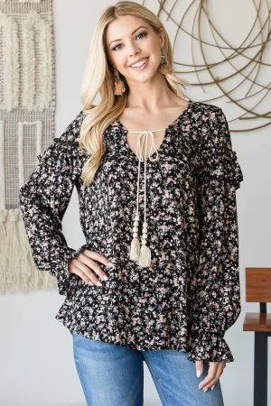 Tie Front Peasant Top