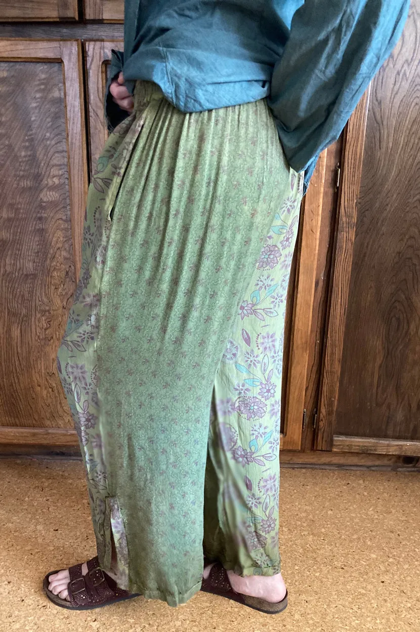 Tienda ho Olive & Lavender Boho Pants Nothing-Matches Hippie Chic Resort Wear Sml-2x 