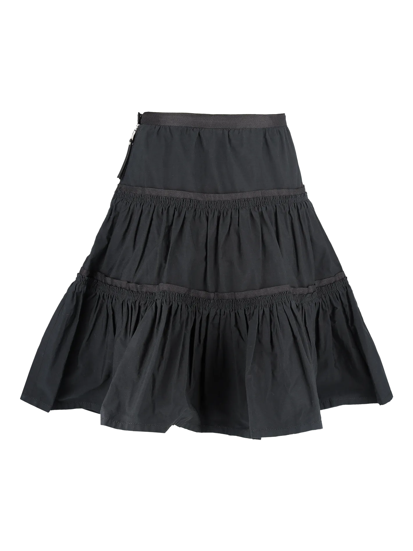 tiered mini skirt