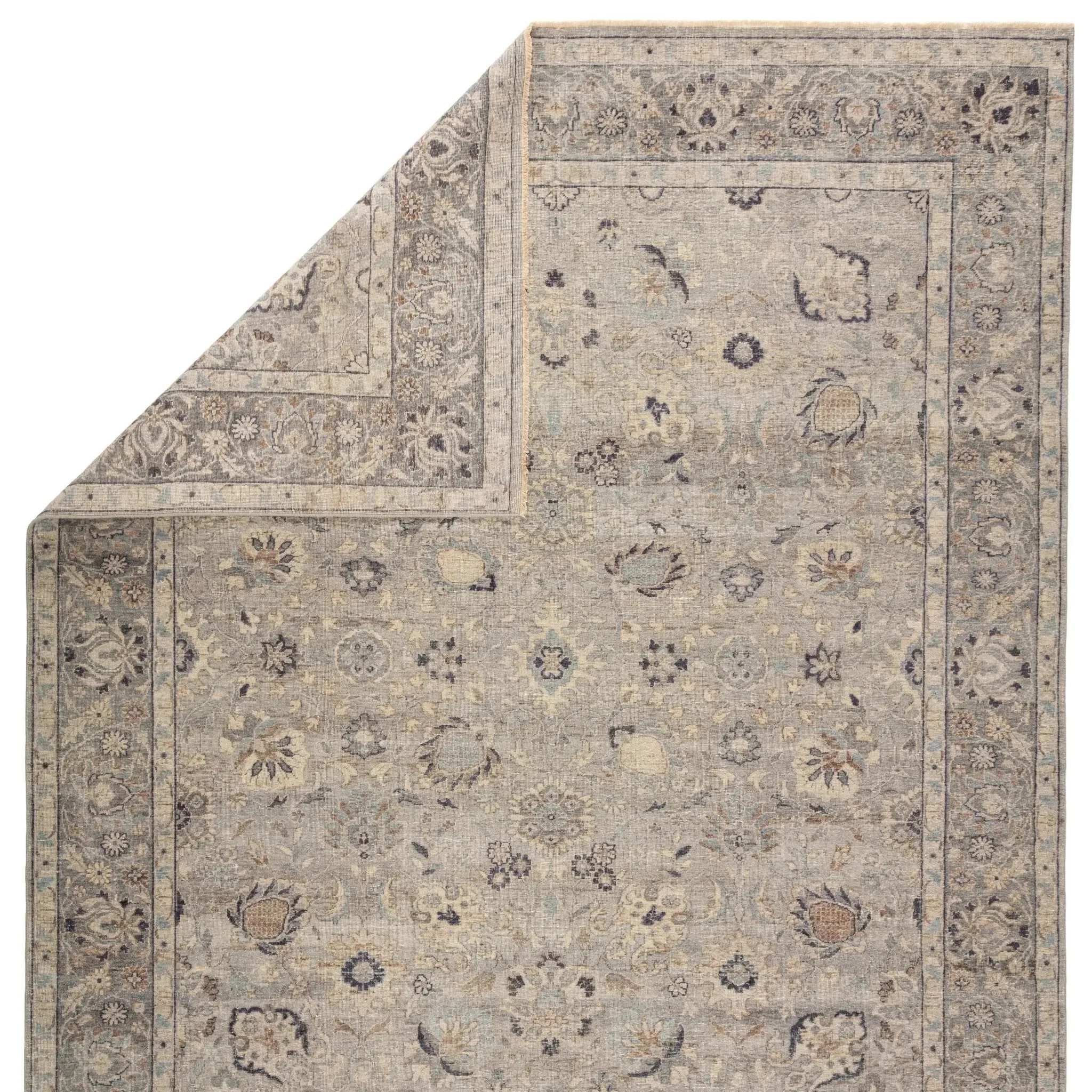 Tierzah TRZ03 Grey/Beige Rug