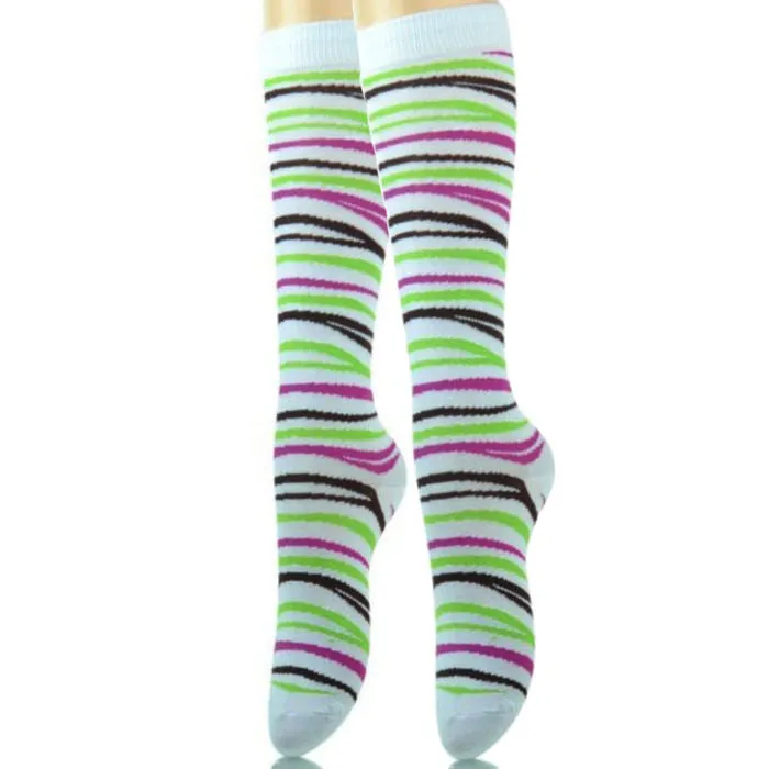 Tiger Stripe Kneww High Socks