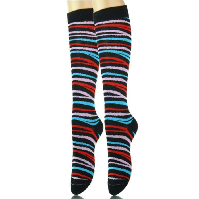 Tiger Stripe Kneww High Socks