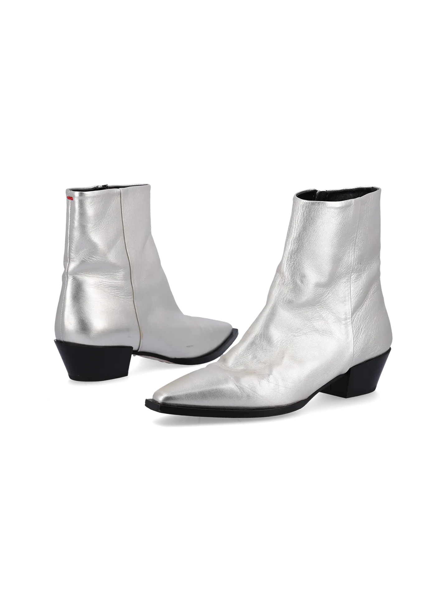 tilly metallic leather ankle boots