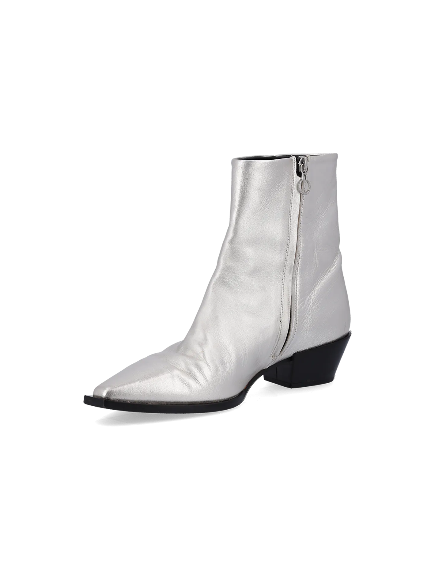 tilly metallic leather ankle boots