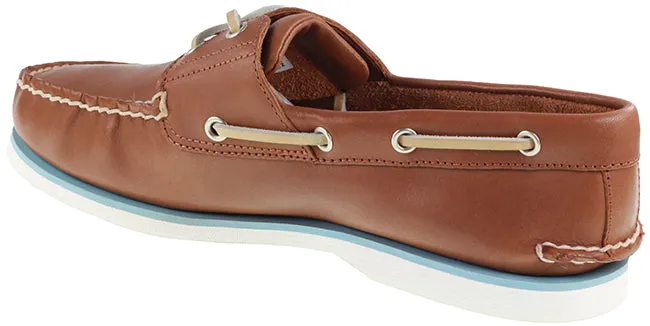 Timberland Boots Mens 2 Eye Classic Boat Shoe Rust