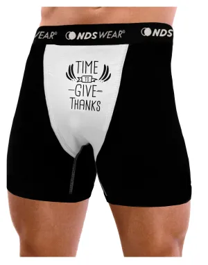 Time to Give Thanks Mens Boxer Brief Underwear