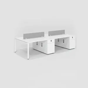 Timeless Elegance Classic Fashion White Staff Desk YGZ-1020