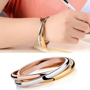 Timeless Fancy Stainless Steel Bangle Bracelets