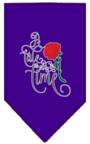 Timeless Tale Screen Print Bandana Purple Small