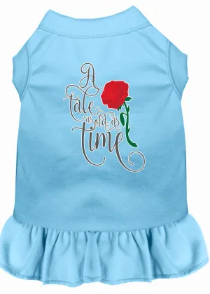 Timeless Tale Screen Print Dog Dress Baby Blue Xs