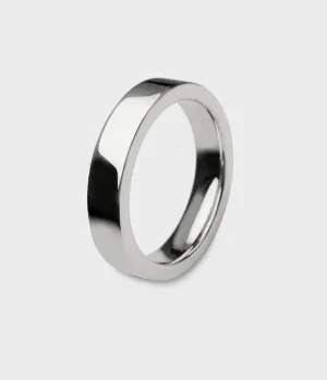 Times Square Slim Ring - Sterling Silver - J