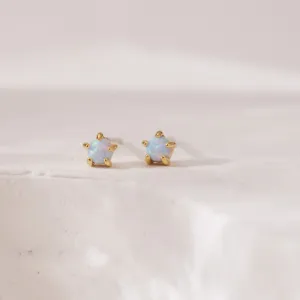 Tiny Opal Studs