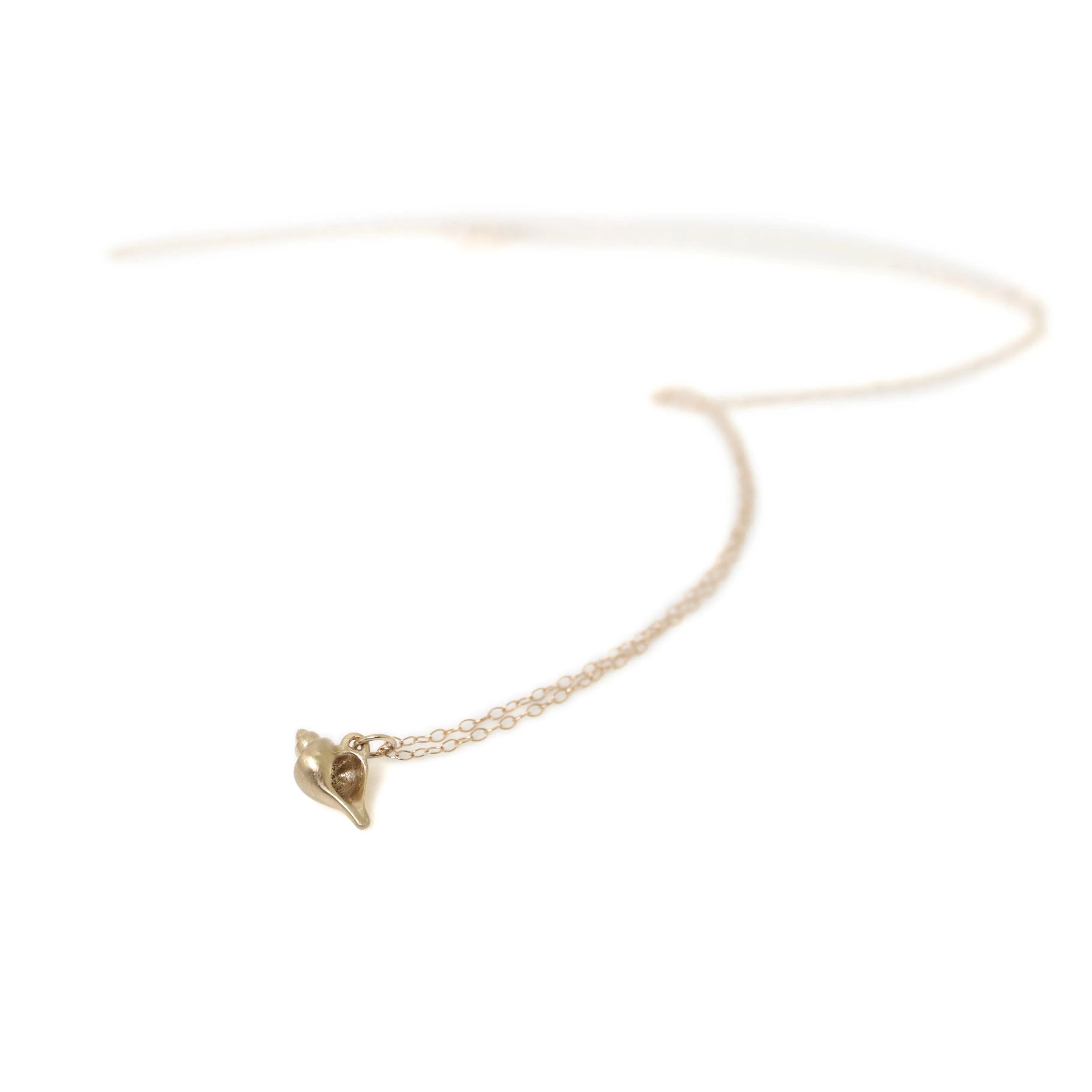 Tiny Whelk Shell Ruthie B. Necklace